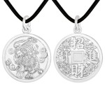 Pt950 Platinum Pi Xiu Wealth Coin Pendant